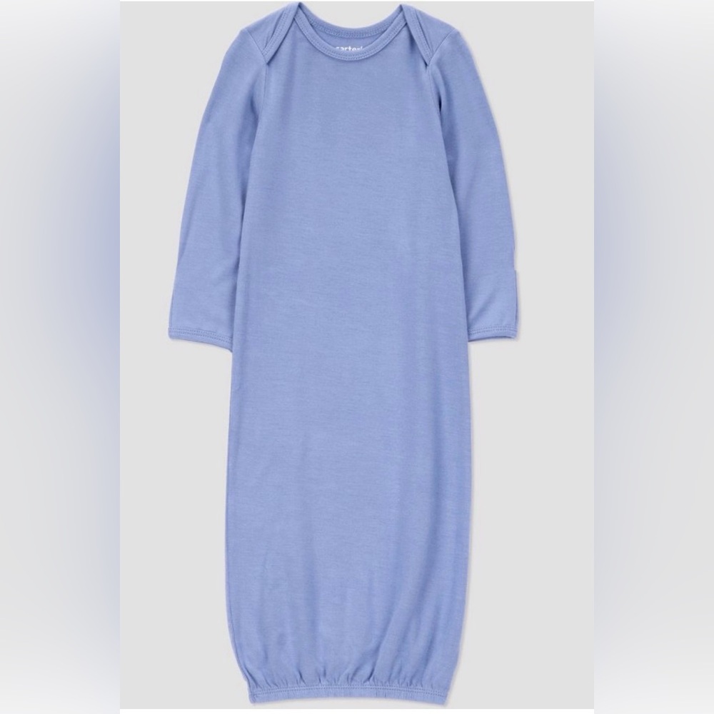 Carter's Blue Baby 3 months gown NWT